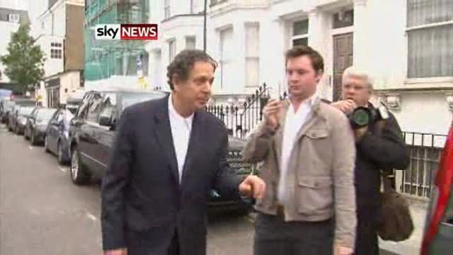 News video: Charles Saatchi refused to speak to reporters