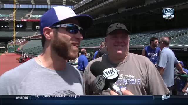 News video: Kansas City Royals take batting practice with their dads.